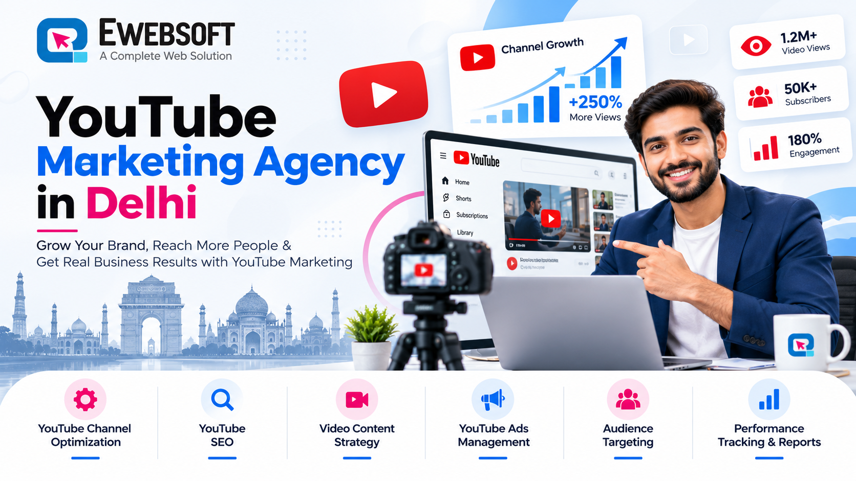 YouTube Marketing Agency in Delhi - Ewebsoft